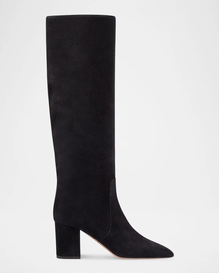Anja Suede Knee-High Boots