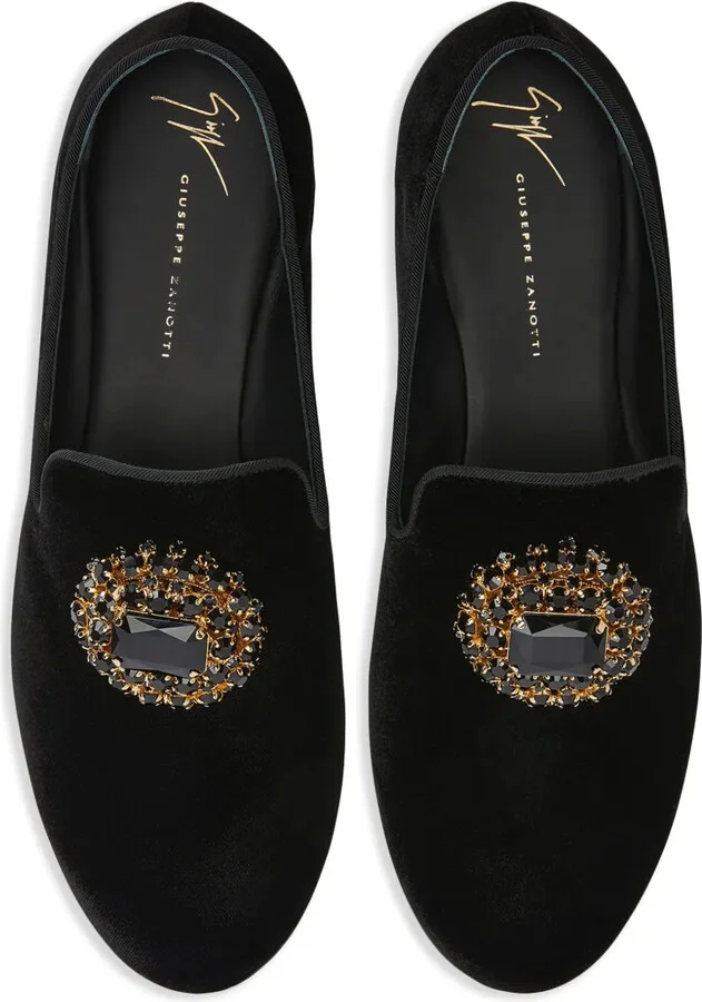 Anjelica crystal-embellished loafers - Image 4