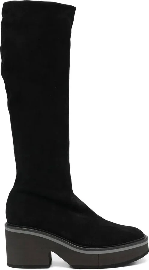 Anki 75mm knee-high suede boots