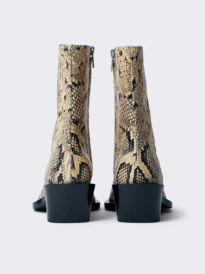 Ankle Boot Jay Snakeskin Print