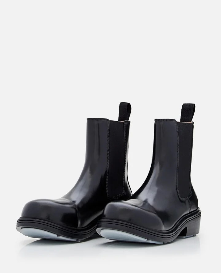 Ankle Boot Leather Gloss Vinyl - Image 2