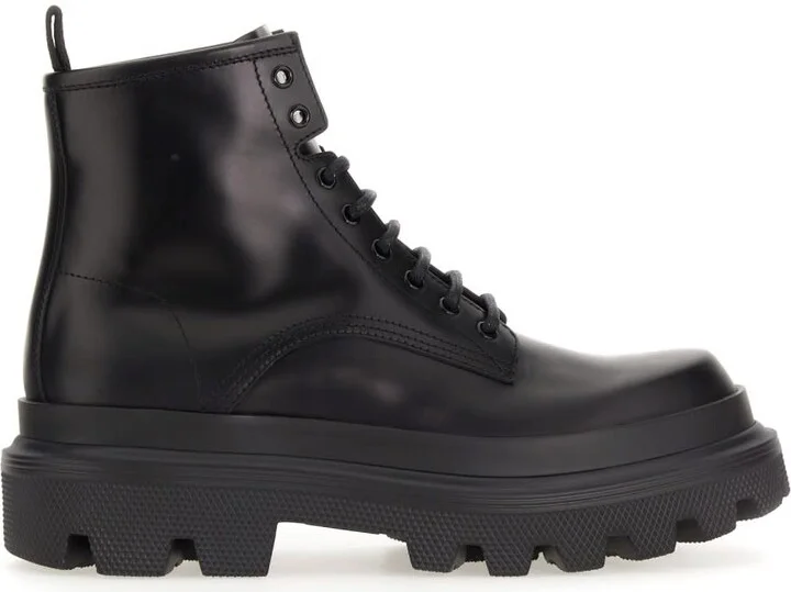 Ankle Boot With Logo Plaque