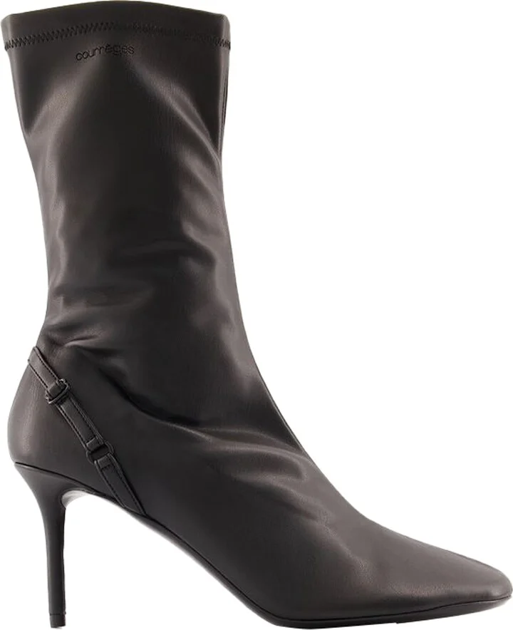 Ankle Boots - Courreges - PVC - Black