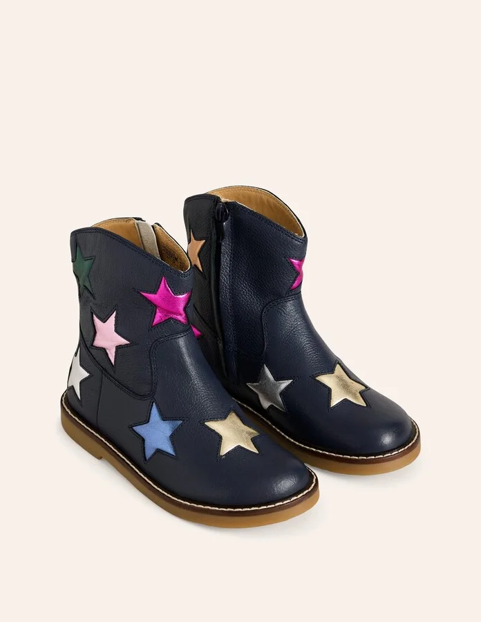 Ankle Boots, French Navy Stars - Image 2