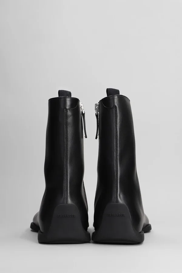 Ankle Boots In Black Leather - Image 4