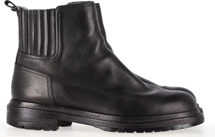 Ankle Boots in Black Leather