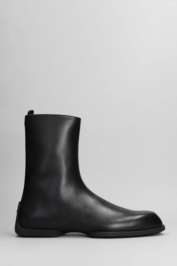 Ankle Boots In Black Leather