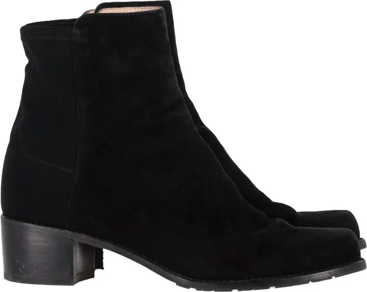 Ankle Boots in Black Suede
