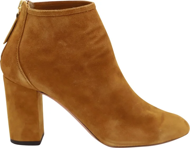 Ankle Boots in Brown Suede