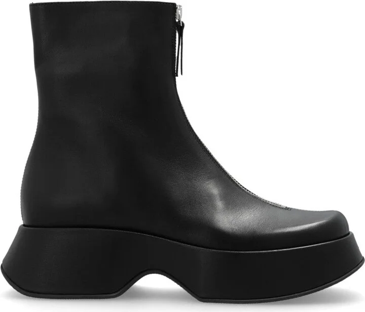 Ankle Boots With High Wedge Sole