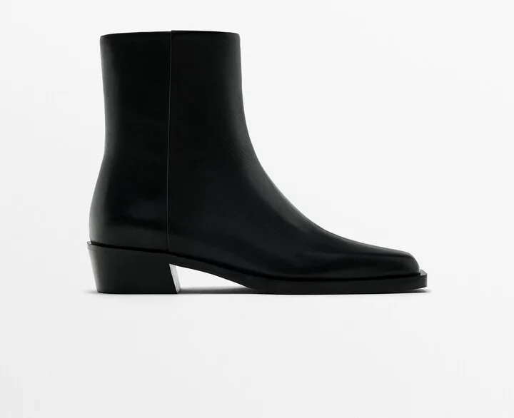 Ankle Boots With Square Toe - Image 2