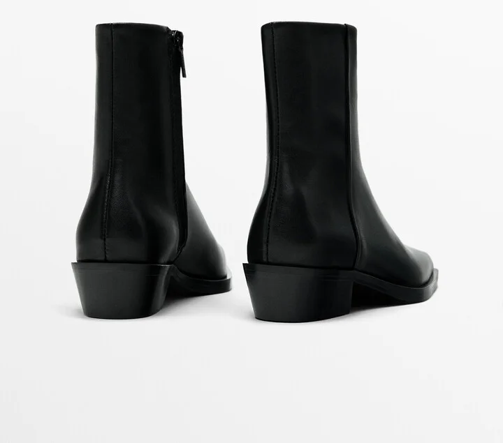 Ankle Boots With Square Toe - Image 4