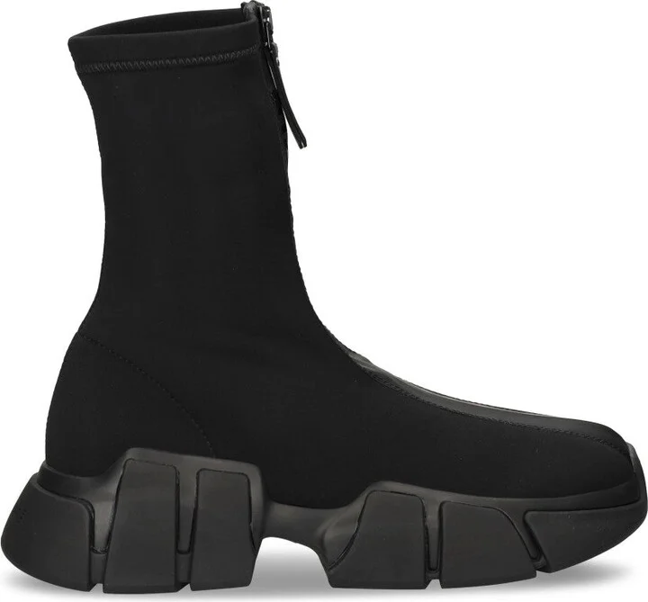 Ankle Boots With Zip Closure And Sole