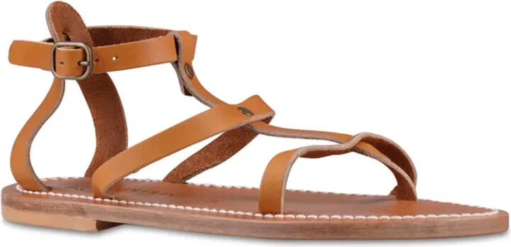 Ankle-Buckle Leather Sandals - Image 2