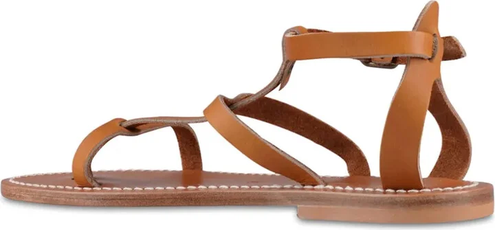 Ankle-Buckle Leather Sandals - Image 3