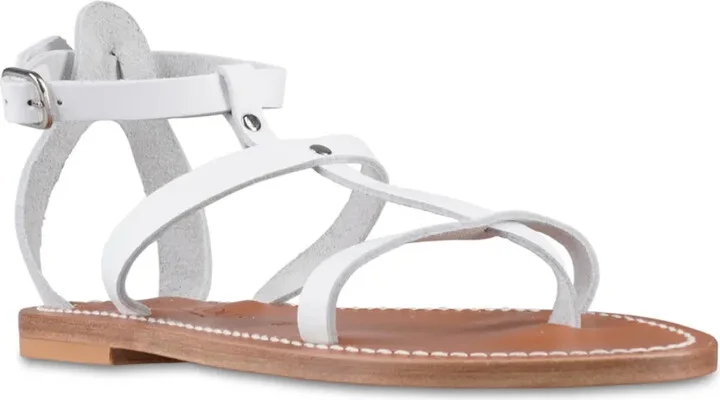 Ankle-Buckle Leather Sandals - Image 2