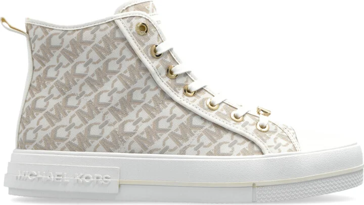Ankle-high 'Evy' Sneakers, , - Cream