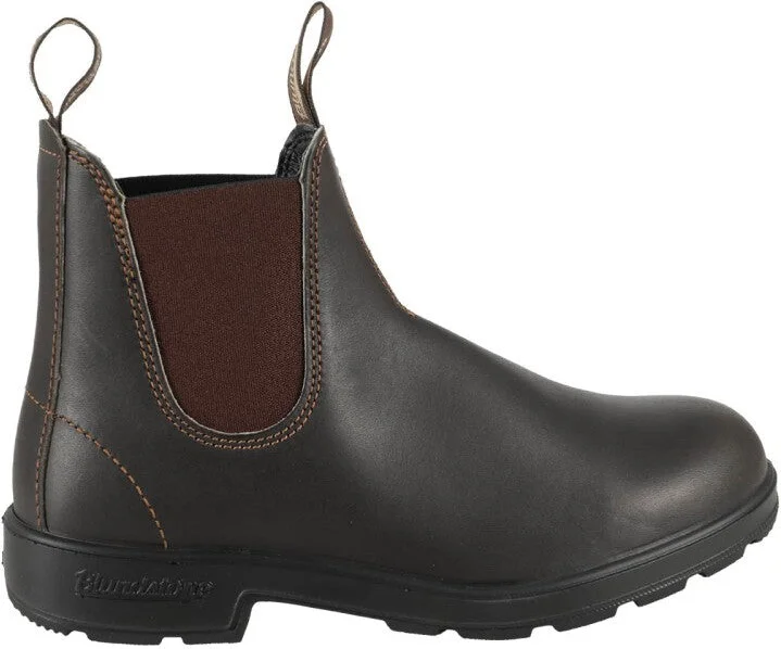 Ankle-High Leather Blundstone Boots With Elastic Side Panels