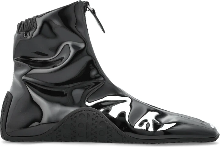 Ankle-high Sports Shoes, , - Black