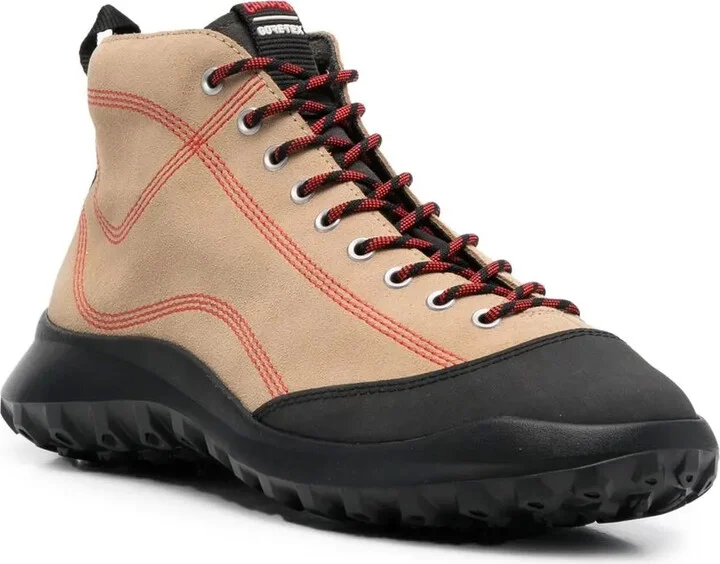 Ankle Lace-Up Panelled Boots - Image 2