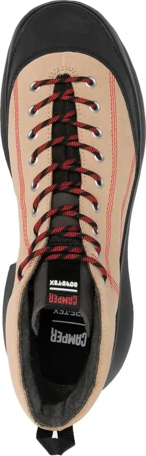 Ankle Lace-Up Panelled Boots - Image 4