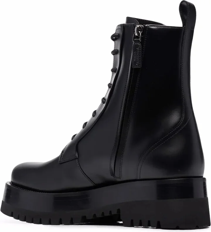 Ankle-Length Lace-Up Boots - Image 3
