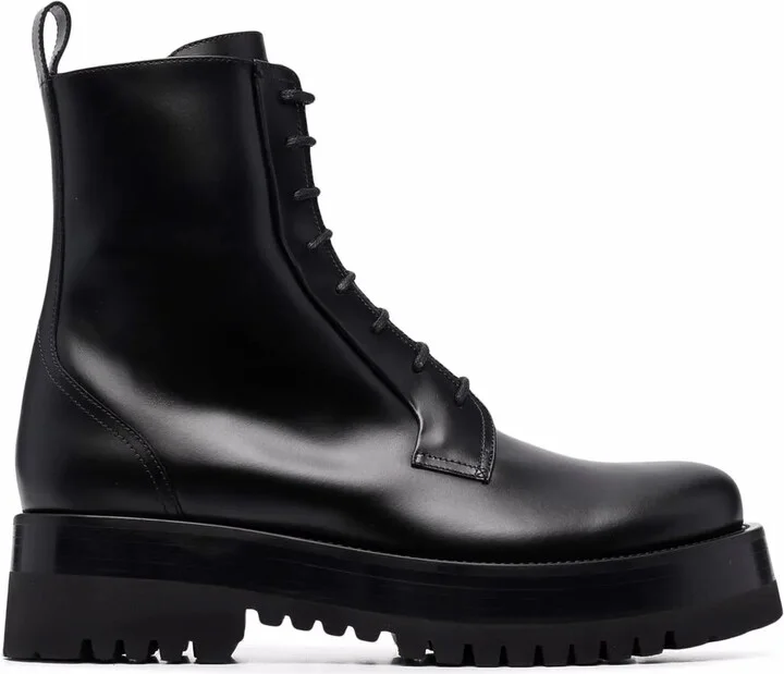 Ankle-Length Lace-Up Boots
