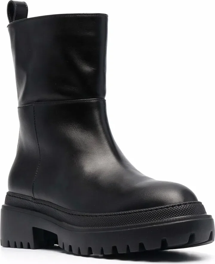 Ankle-Length Leather Boots - Image 2