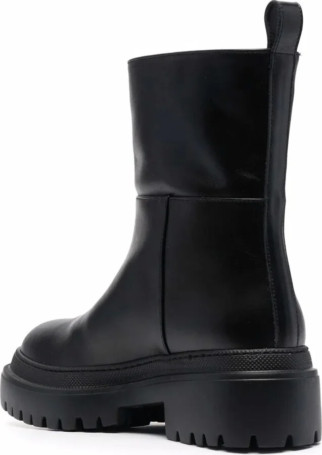 Ankle-Length Leather Boots - Image 3