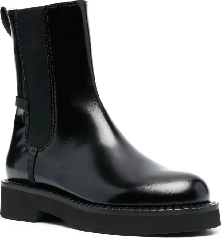 Ankle-Length Leather Boots - Image 2