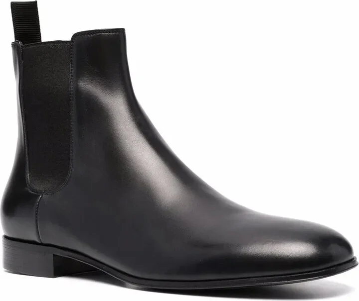 ankle-length leather Chelsea boots - Image 2