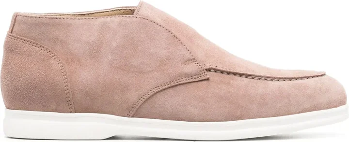 Ankle-Length Suede Loafers