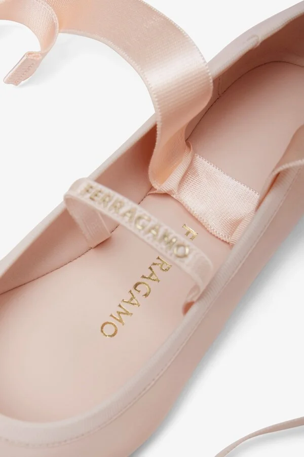 Ankle ribbon pink ballet flats - Image 5