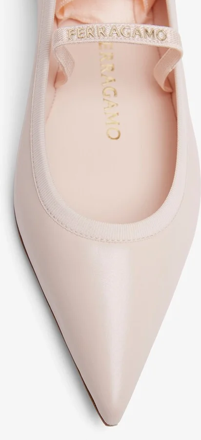 Ankle ribbon pink ballet flats - Image 6