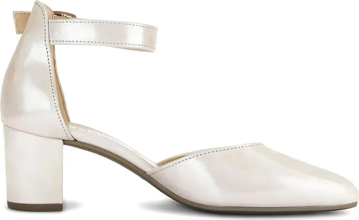Ankle-Strap Block-Heel Pumps