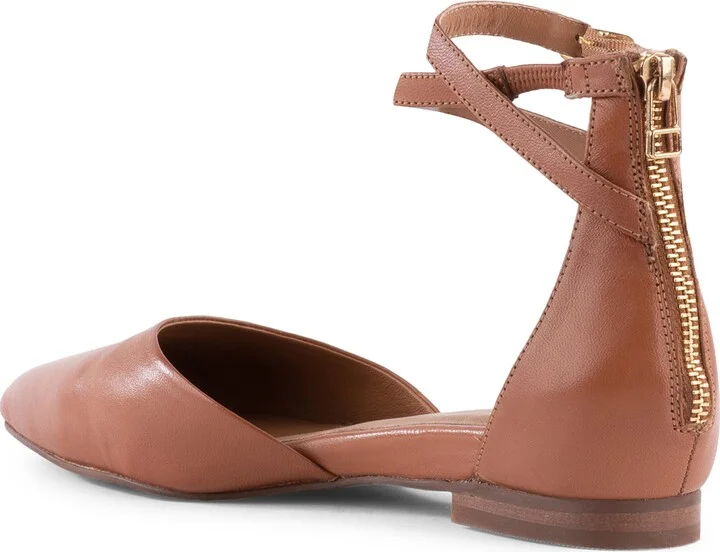 Ankle Strap d'Orsay Pointed Toe Flat - Image 6