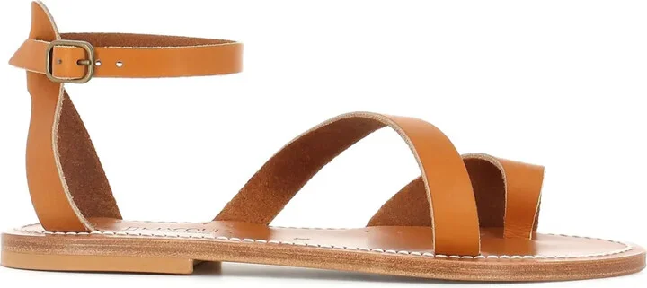 Ankle-Strap Flat Sandals