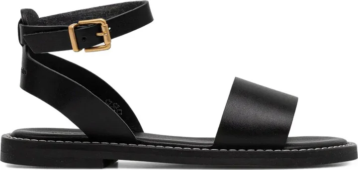 Ankle-Strap Flat Sandals