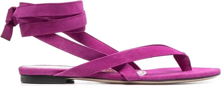 Ankle-Strap Flat Sandals