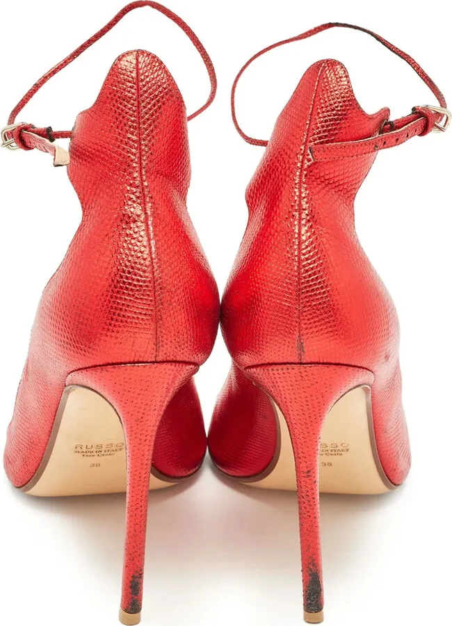 Ankle-Strap Leather Pumps - Image 4