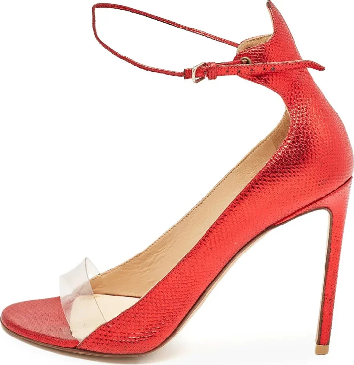 Ankle-Strap Leather Pumps