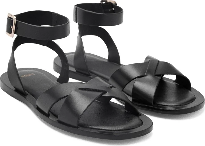 Ankle Strap Leather Sandal