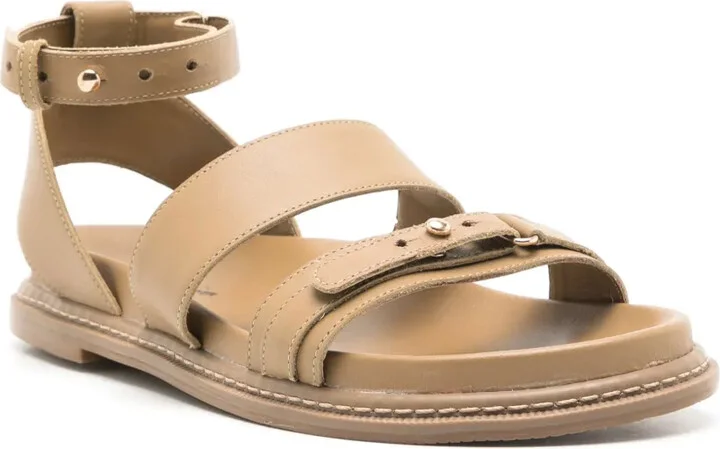 Ankle-Strap Leather Sandals - Image 2