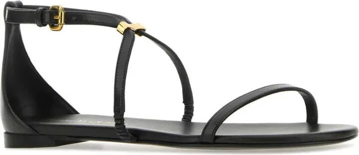 Ankle-Strap Leather Sandals - Image 2