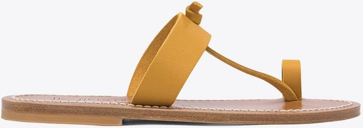 Ankle-Strap Leather Sandals