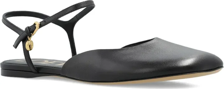 Ankle-Strap Leather Trainers - Image 2