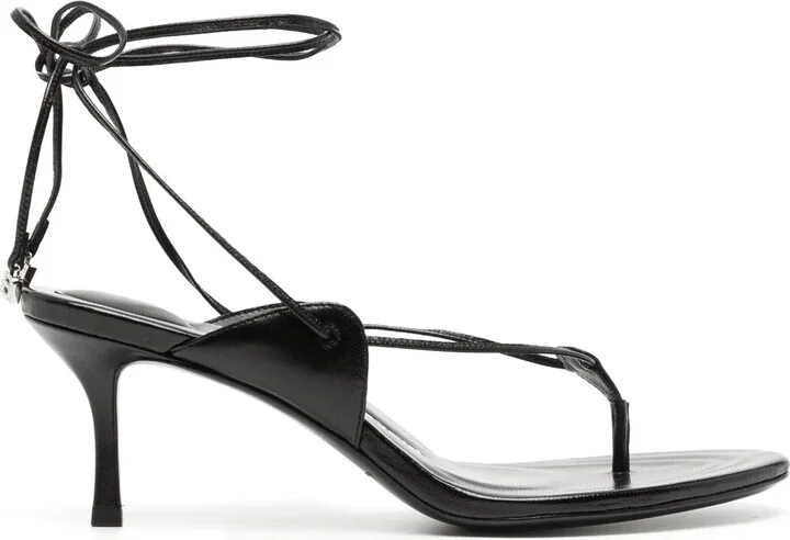 Ankle-Strap Low-Heel Sandals