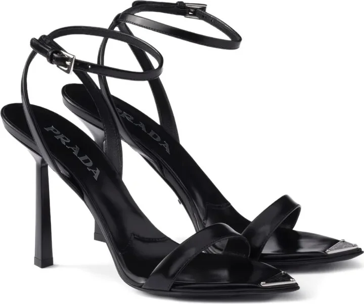 Ankle-Strap Metal-Buckle Sandals - Image 2