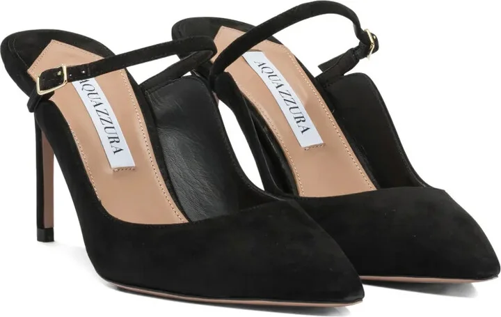 Ankle-Strap Suede Pumps - Image 2