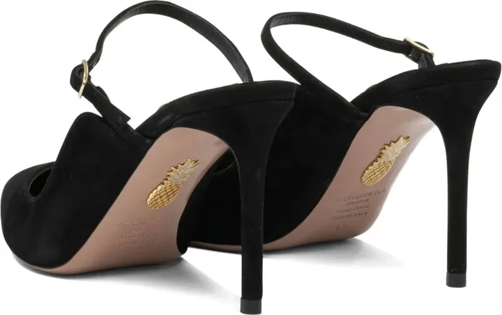 Ankle-Strap Suede Pumps - Image 3